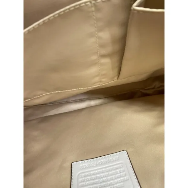 COACH Large White Leather Tote Bag - Image 12