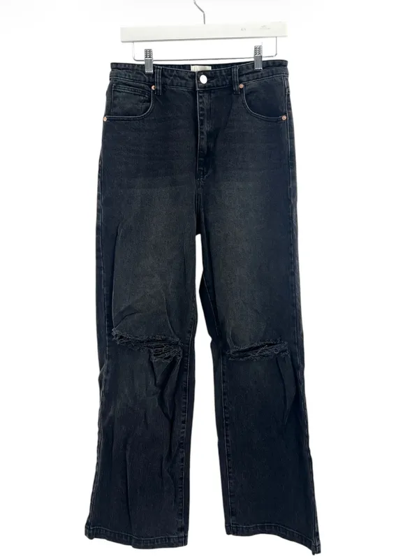 Abrand jeans 94 high and wide jeans Anthropologie black sz 31‎ - Image 3