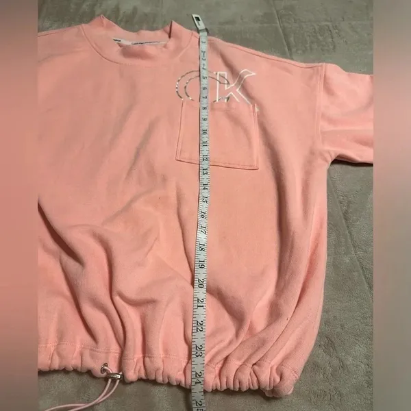 Calvin Klein Performance Sweatshirt Women’s Size 2X Adjustable Waist Pink - Image 4