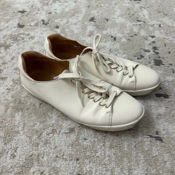 SEZANE Jack Trainers Patent Leather Comfort Sneakers Beige US 9.5 - Image 3
