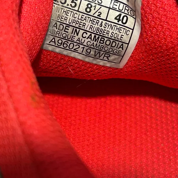 Asics White and Red Athletic Shoes - Image 11