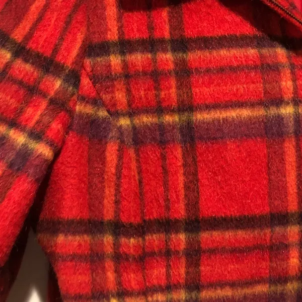 Vintage Requirements Plaid Wool Blend Jacket - Image 3