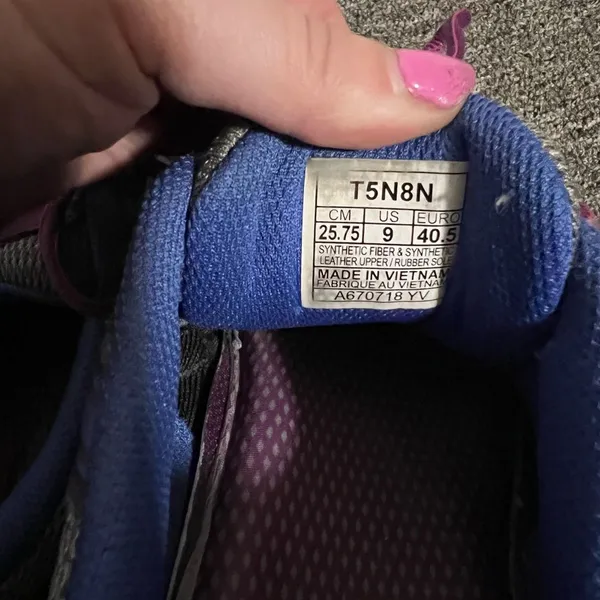ASICS Purple Gel Venture 5 Lace Up Running Sneakers Size 9 US - Image 7