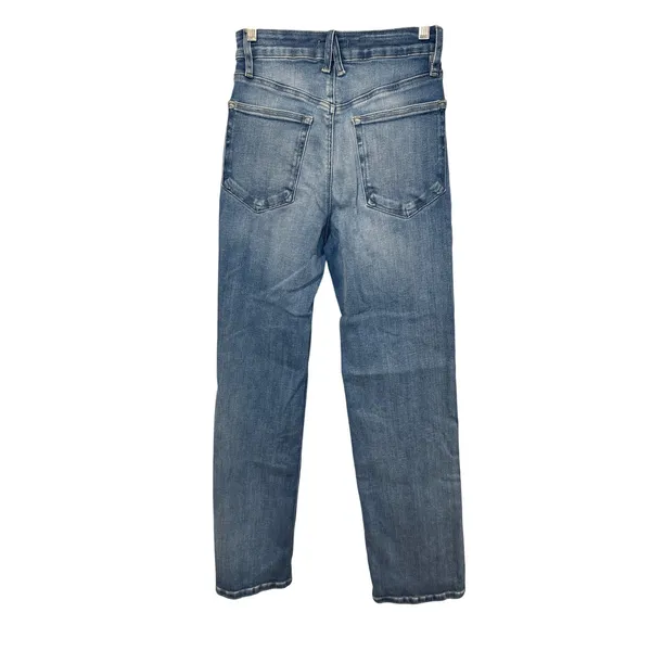 Good American Good True Straight Jeans Super High Rise Blue Indigo1243 Size 2/26 - Image 5