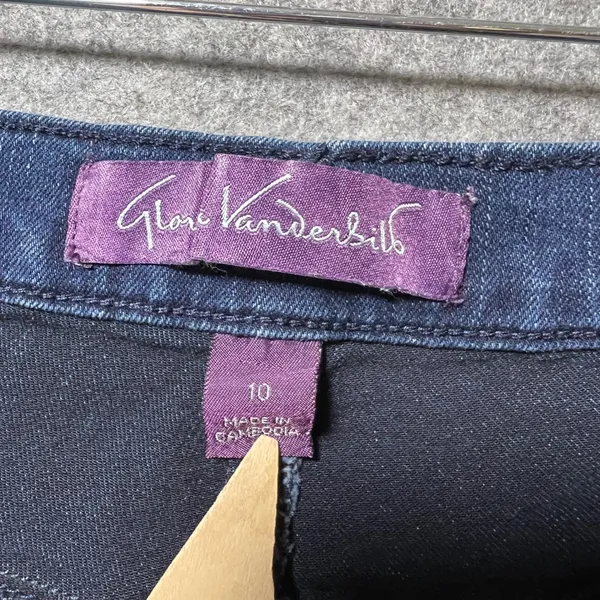 Gloria Vanderbilt Amanda Skinny Jeans Dark Wash Blue High Rise Denim Womens 10 - Image 7