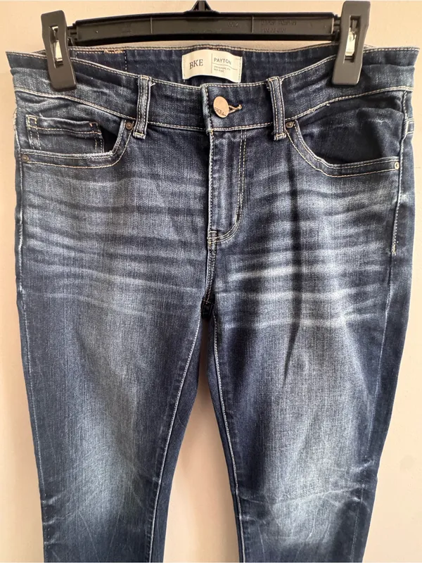 BKE Payton Women’s 27 Mid Rise Bootcut Dark Wash Stretch Jeans - Image 6