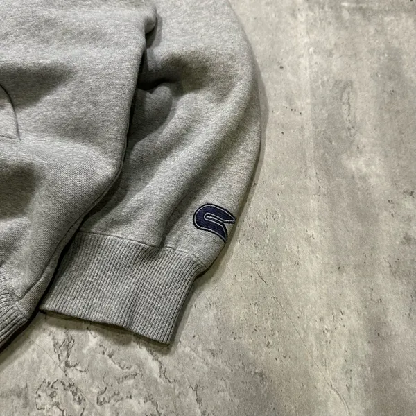 Colosseum Vintage Y2K Embroidered Grey UCLA Bruins Heavy Hoodie Sweatshirt - Image 4