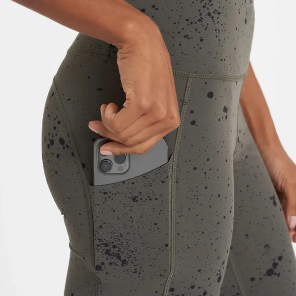 Vuori STRIDE LEGGING Oregano Splatter Size Small Activewear Athletic Athleisure - Image 4