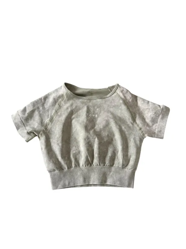 TOYE Seamless Short Sleeve Workout Top Size XS - Image 5