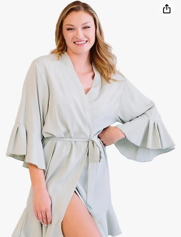 Bridal Robe Green - Image 5