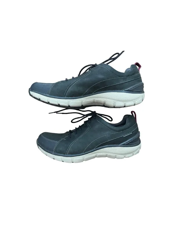 Clarks Wave Go Women’s 9.5 Navy Nubuck Leather WaveWalk Shoes Used - Image 13