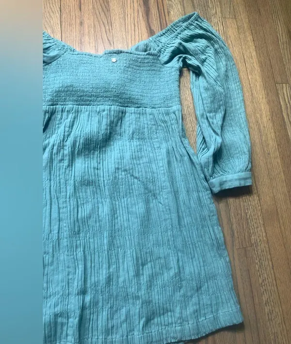 NWT Roxy moonlight shorts solid mineral blue small dress - Image 8