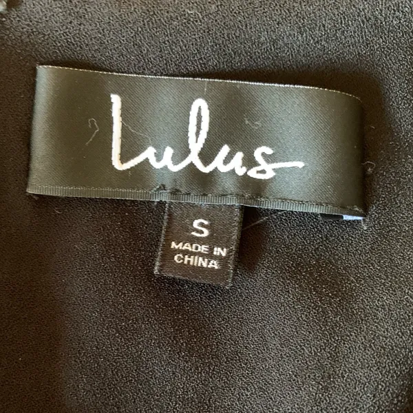 LULU’S Long Sleeve Open Shoulder & Back Black Dress - Image 3