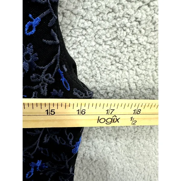 Lauren Ralph‎ Lauren Blue Floral Embroidered Sheath Dress Size 2P Wedding Guest - Image 5