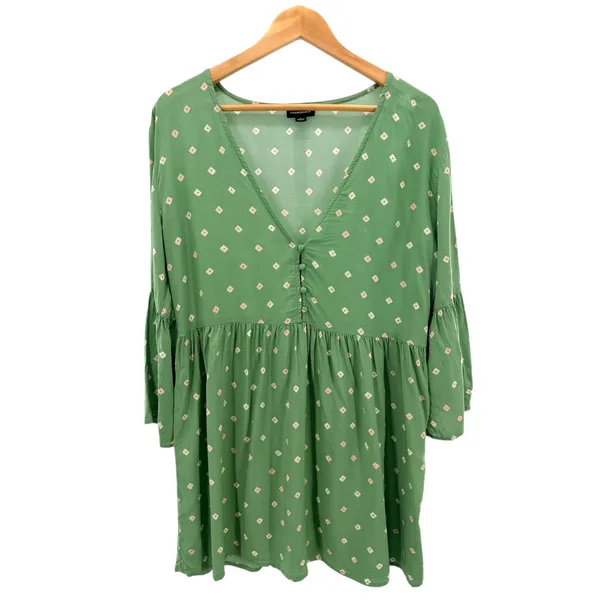 Summersalt Easy Breezy Eco Voile Mini Dress Swim Cover Up in‎ Diamond Dot Sz S - Image 2