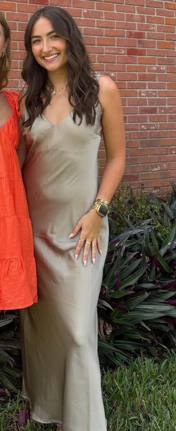 Target Champagne Maxi Dress - Image 2