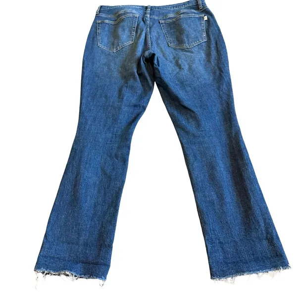 Oliver Logan Crosby Relaxed Taper Jeans Dark Wash Distressed Slow Denim Size 31 - Image 9