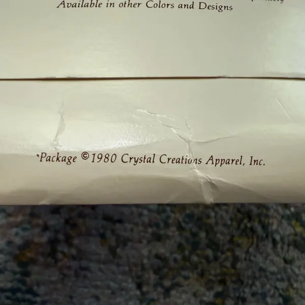NOS vintage 80s Bridal Belle’s ivory sheer bouquet hosiery, size tall - Image 7