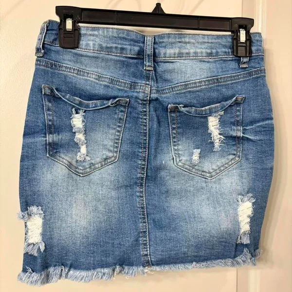 Wax Jean Los Angeles Jean Skirt - Image 3