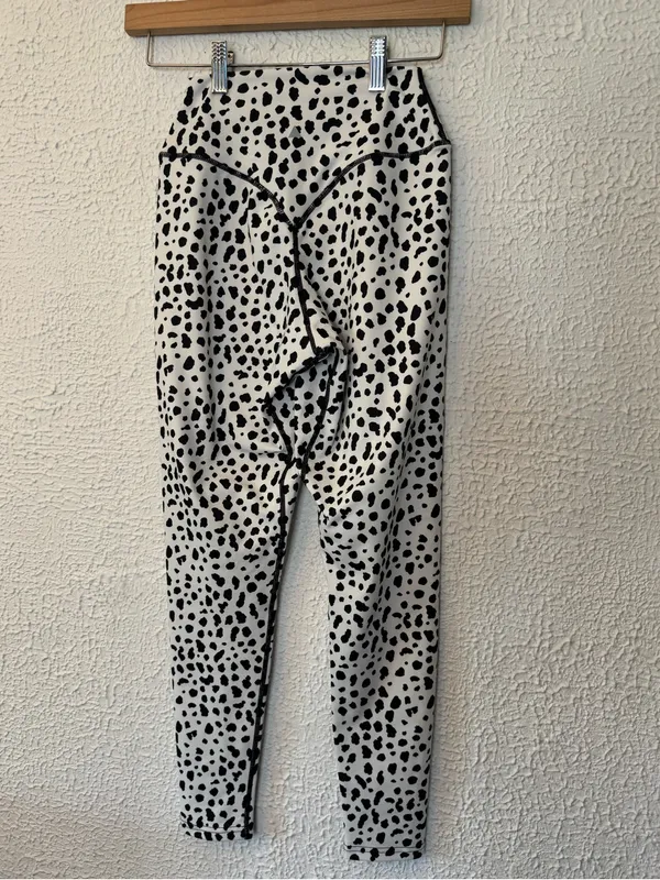 Balance Athletica Kids Black and White Spot Print Leggings - Image 2