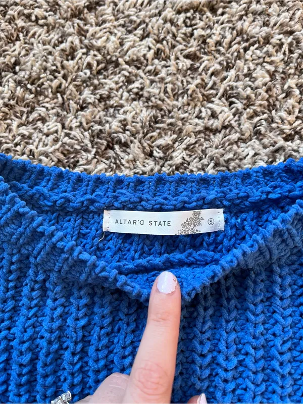 Altar’d State Chenille Cropped Sweater - Image 2