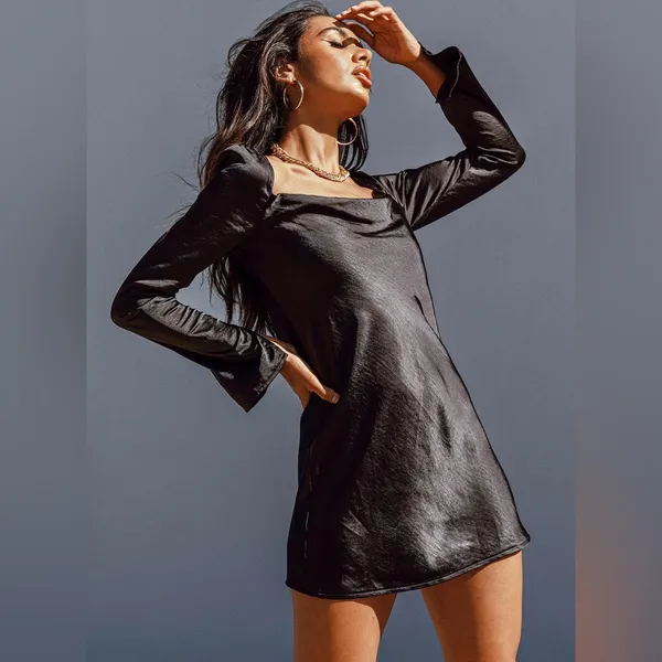 Princess Polly Star Power Mini Dress in Black Size 2 New with tag - Image 2