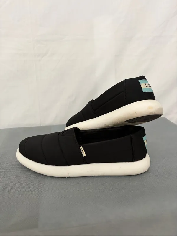 TOMS Alpargata Mallow Puff Black Women’s Slip-Ons Size 10 (B241) - Image 3