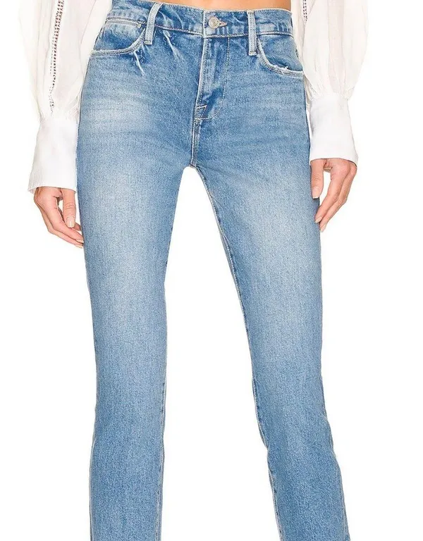 Frame Blue Le High Straight Leg Jeans - Image 2