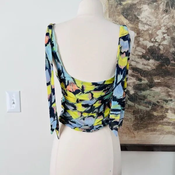 Free People Avenue Print Tank Top in Mint Combo Size Large $58 - Image 6