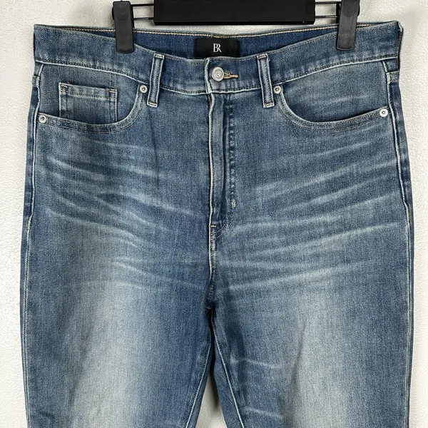 Banana Republic Womens Size 31 Blue Medium Wash High-Rise Slim‎ Denim Jeans - Image 2