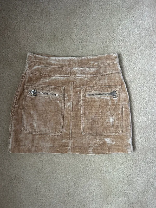 Free people gold velvet skirt - Image 2