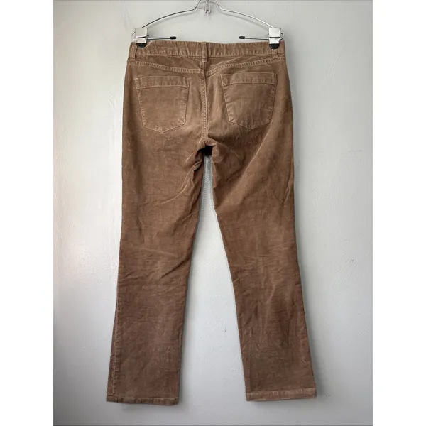 J Crew Matchstick Corduroy Pants Womens Size 29 S Short Brown Low Rise Straight - Image 3