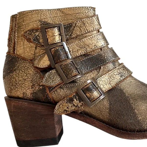 Like New Five Worlds by Cordani Leather Ankle Boots Size 9.5 Retail $268.00 - Image 2