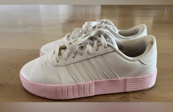 adidas Court Bold sneaker White/Pink size 9 - Image 5