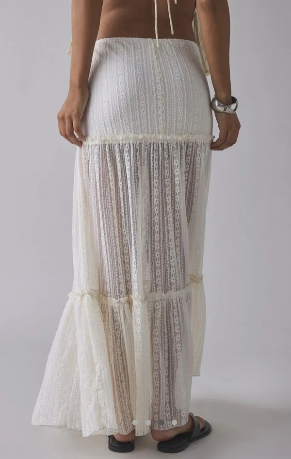 White maxi skirt kimchi blue - Image 2