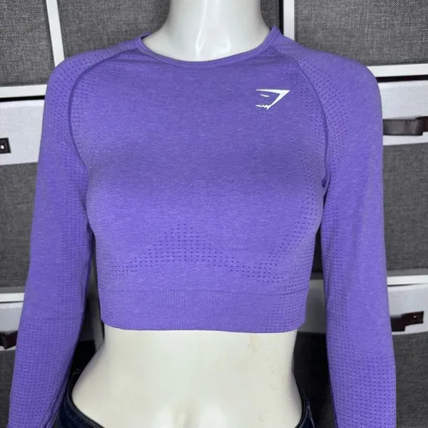 Gymshark VITAL SEAMLESS 2.0 CROP TOP Long Sleeve size Small - Image 13