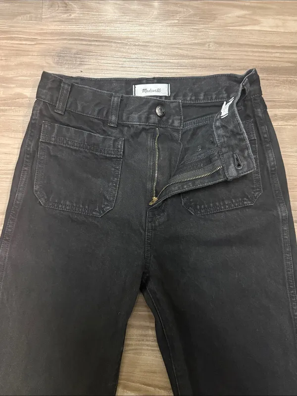 Madewell The Cleo Straight Jeans 26 Fits 28x29 Black Rinse $148 - Image 4