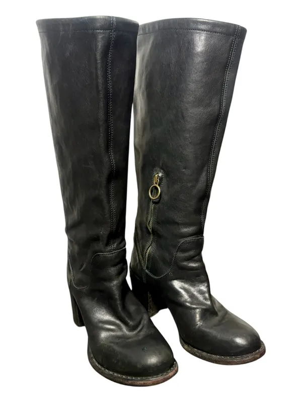 FIORENTINI + BAKER Black Leather Knee - Image 2