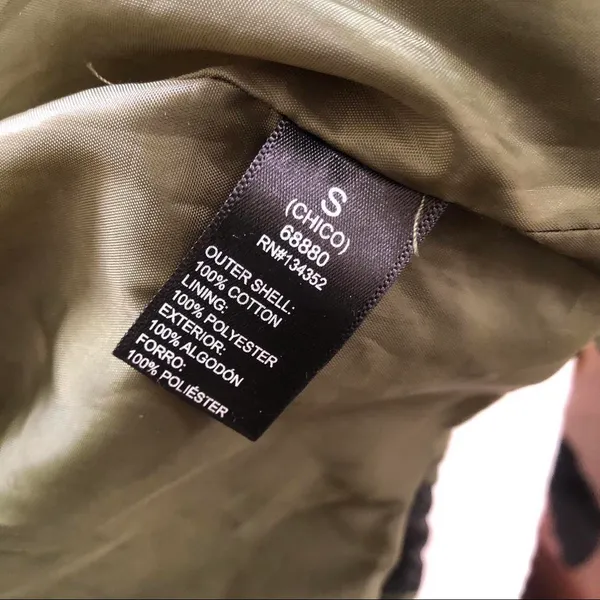 Grunge Subversive Gorpcore Acubi Goth Military Streetwear Hoodie Jacket Coat Hooded Camo Drawstring #2000s #Goth #Punk #Y2K Women S - Measurement in pics - Image 3
