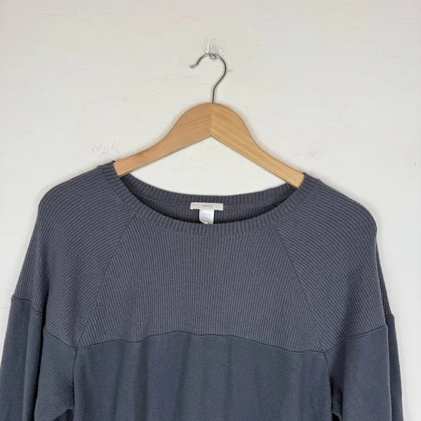 Eberjey - Cozy Time Combo Sweatshirt in Gunmetal Grey - Image 6