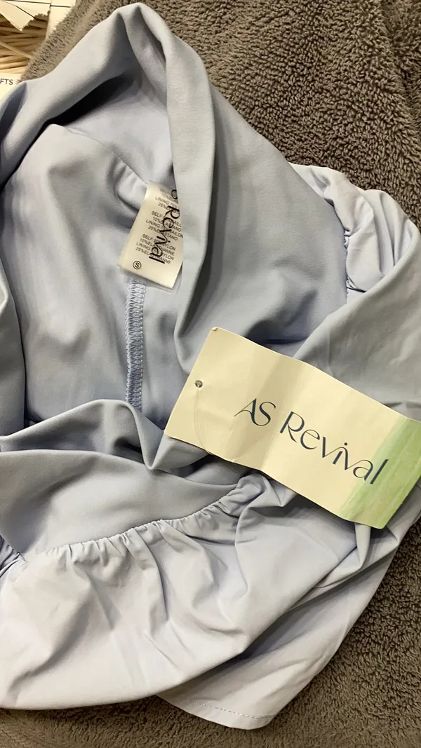 AS Revival Shorts Blue - Image 3