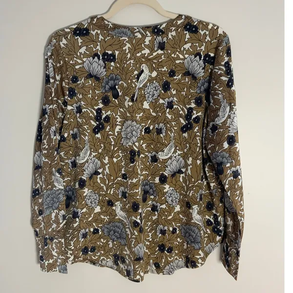 Ann Taylor‎ Brown and white blouse NWT size MP - Image 3