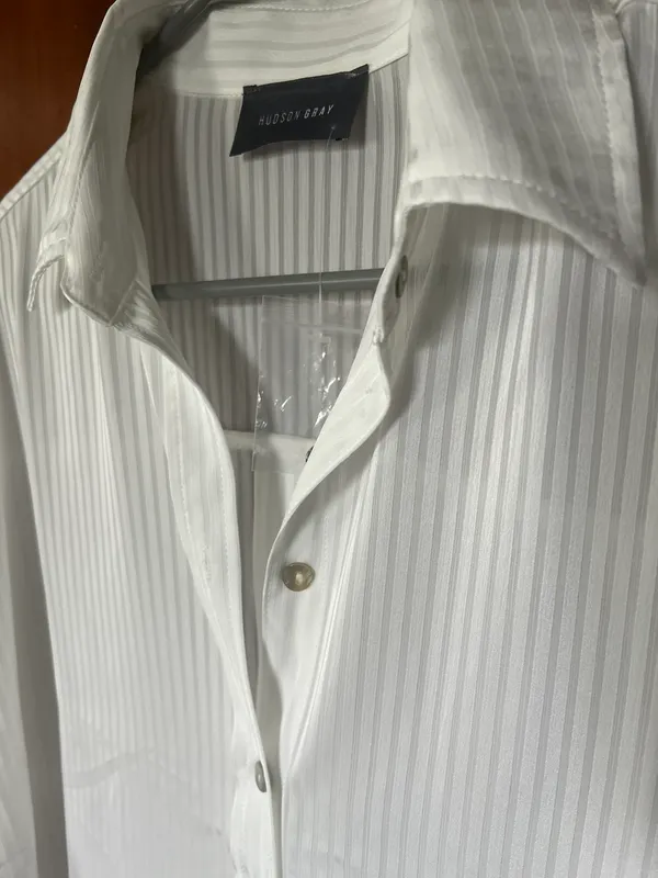 Hudson Gray White Button Blouse - Image 2