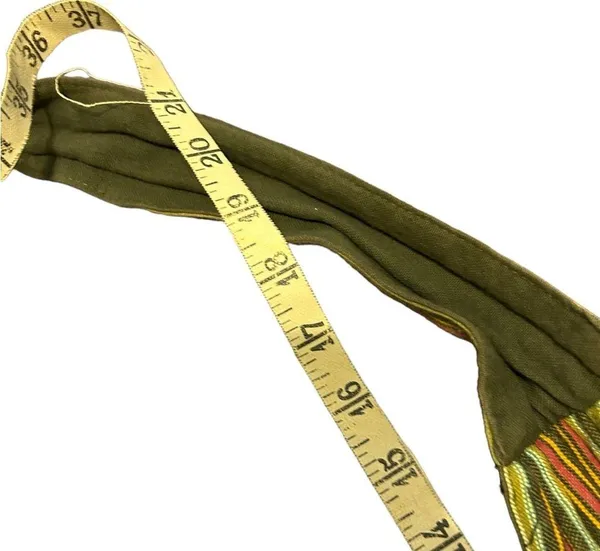 Green floral boho fabric bag - Image 7