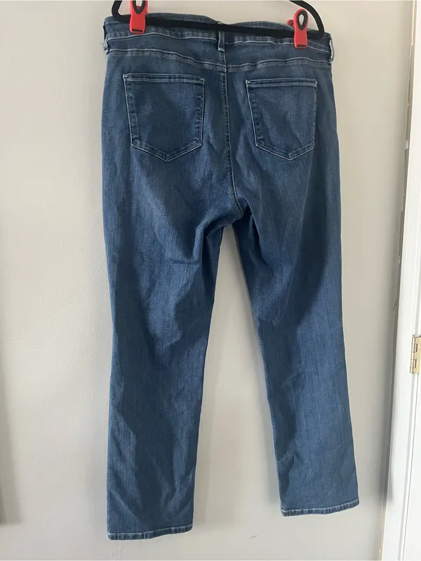 NYDJ Marilyn Straight Jeans Womens 16W Medium Wash Minimalist Casual Comfy - Image 5