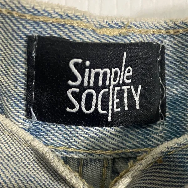 Simple Society Women's Light Blue Straight Leg Jeans - Image 2