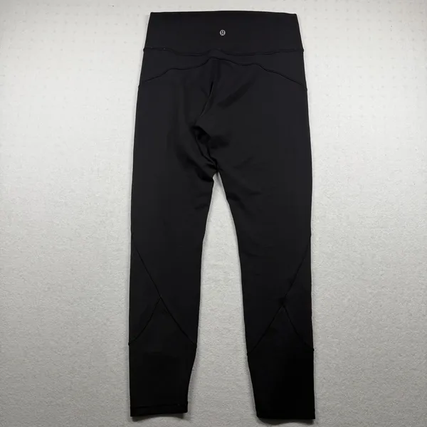 Lululemon In Movement 7/8 Tight Women’s Size 10 Black High Rise Yoga Leggings - Image 2