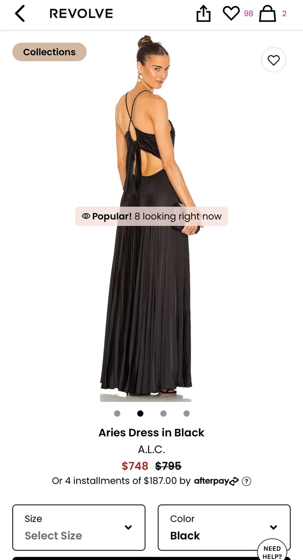 A.L.C. Black Dress - Image 2