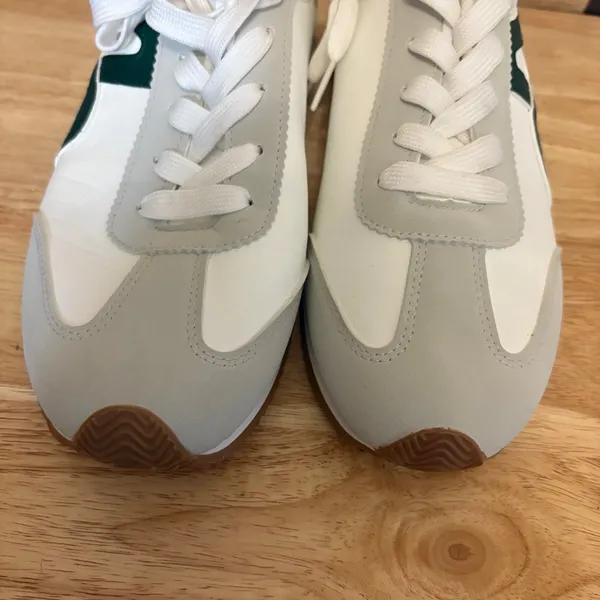 Top Moda White And Green Sneakers Size‎ 10 - Image 3