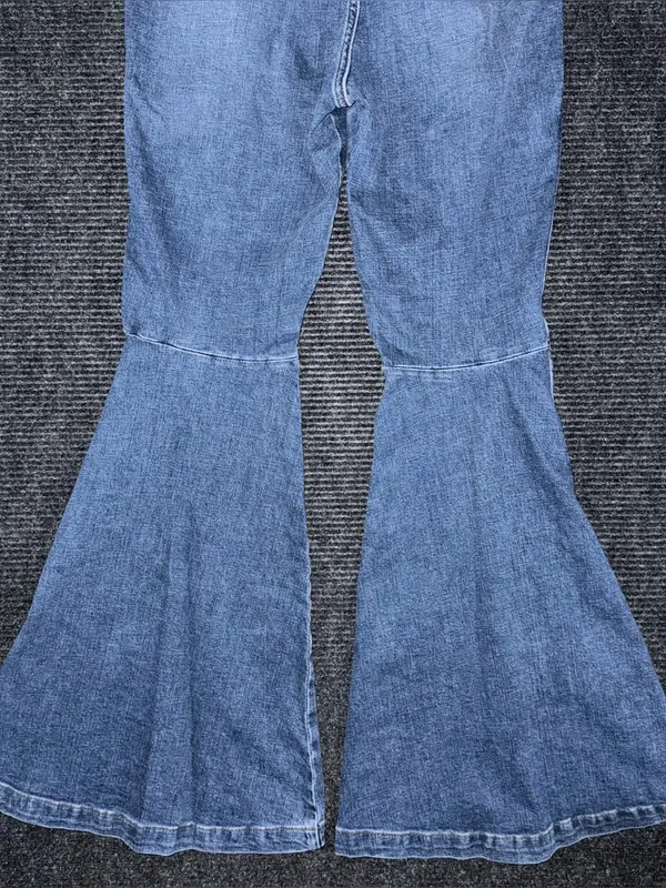 Wrangler Retro High Rise Trumpet Super Flare Bell Bottom Jean 31x34 Western Boho - Image 7